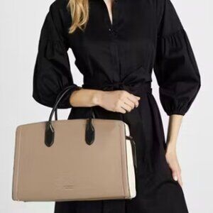 Kate Spade | Knott Colorblock Commuter Laptop Bag Leather Kraft Paper Multi